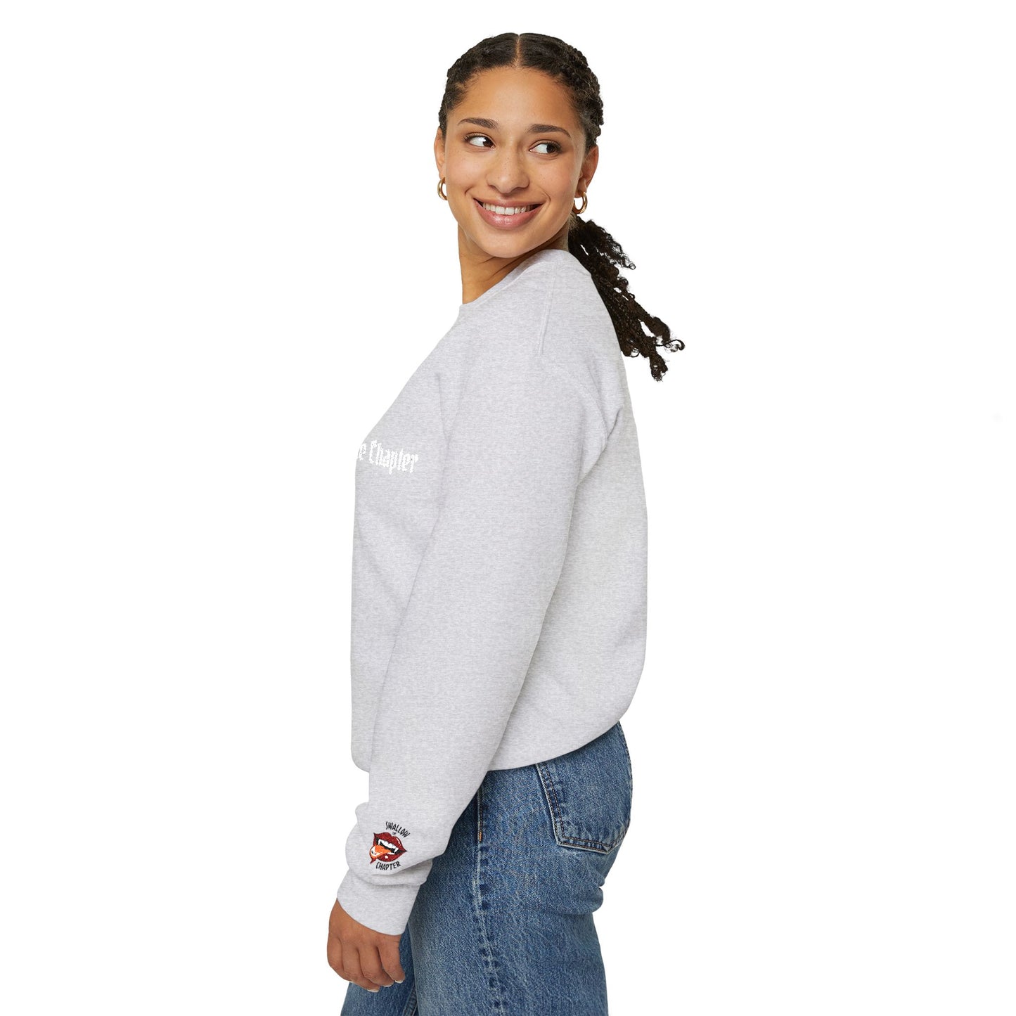 Crewneck Sweatshirt — 'Swallow The Chapter' Brand Logo Pullover