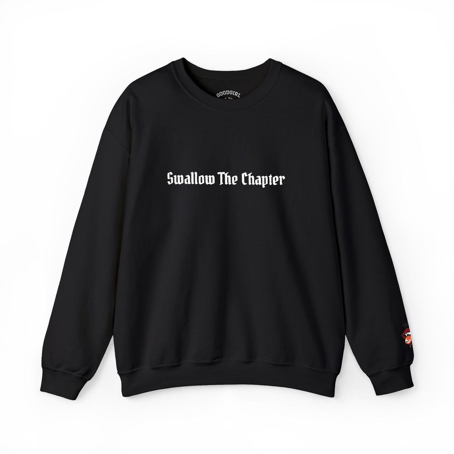 Crewneck Sweatshirt — 'Swallow The Chapter' Brand Logo Pullover