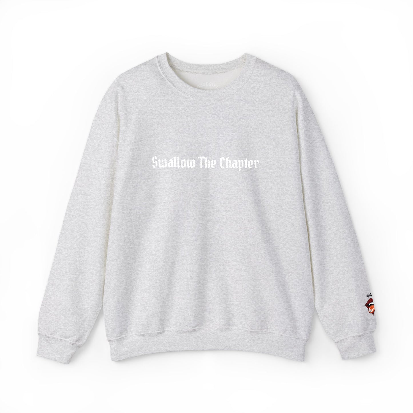 Crewneck Sweatshirt — 'Swallow The Chapter' Brand Logo Pullover