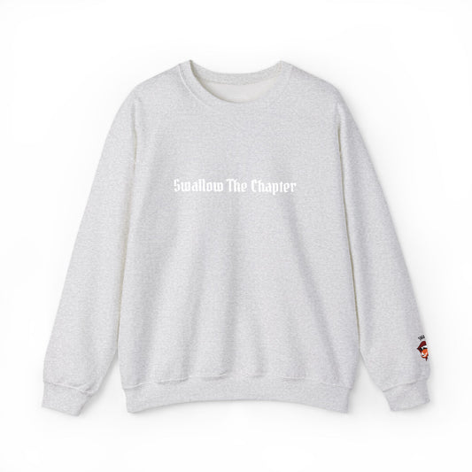Crewneck Sweatshirt — 'Swallow The Chapter' Brand Logo Pullover